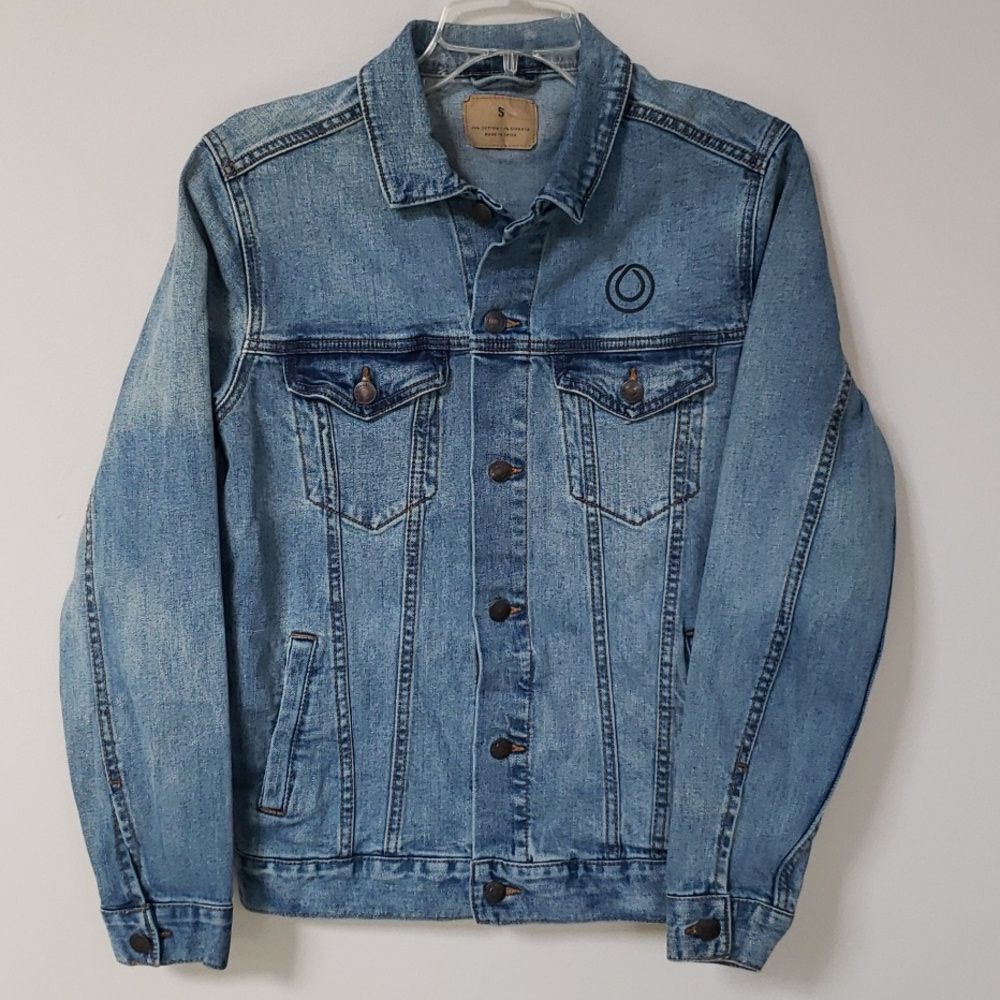 Monat Revolution Jean Jacket Womens S Stretch Denim Classic Trucker Grunge Punk
